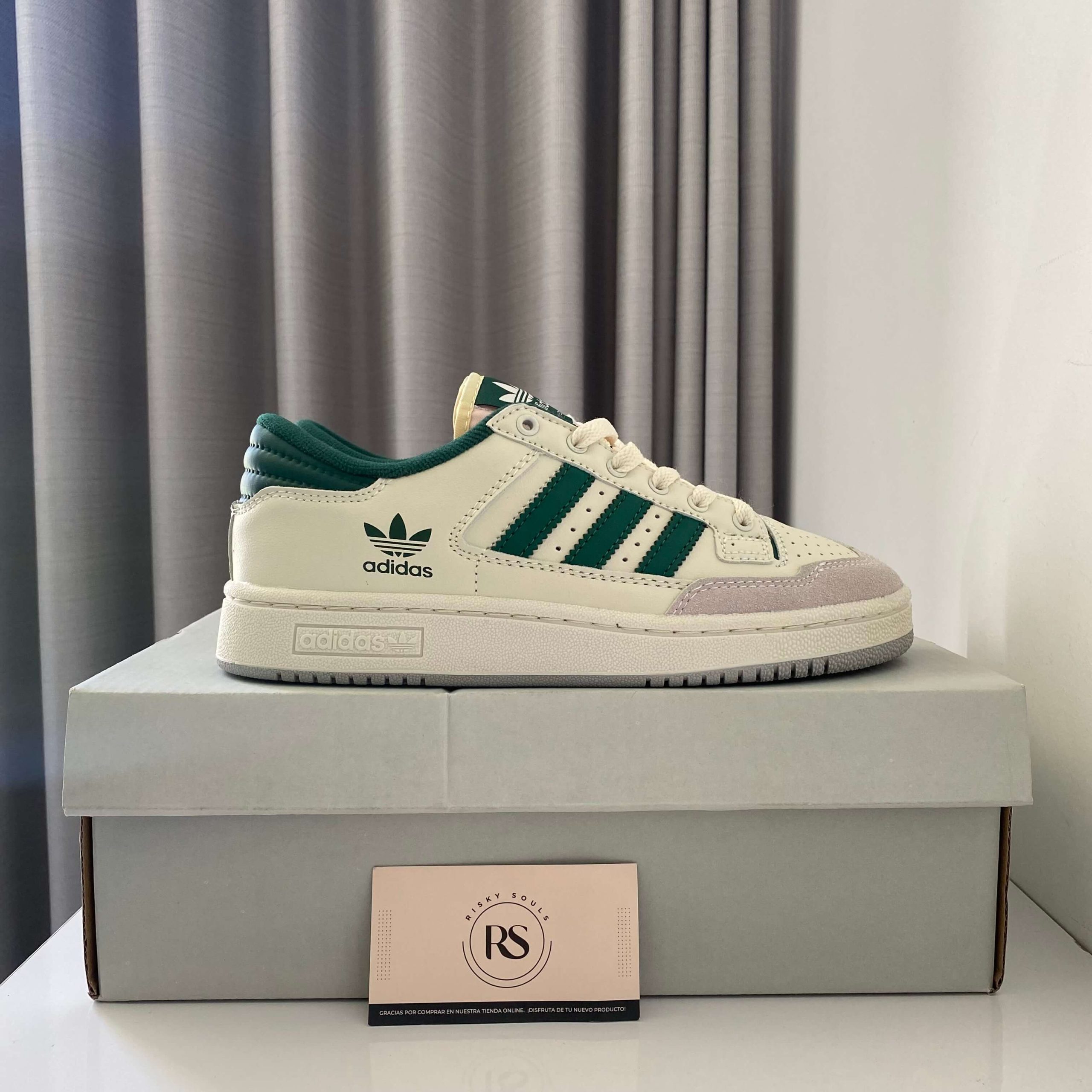 Adidas Centennial 85 Low Beige-Verde1