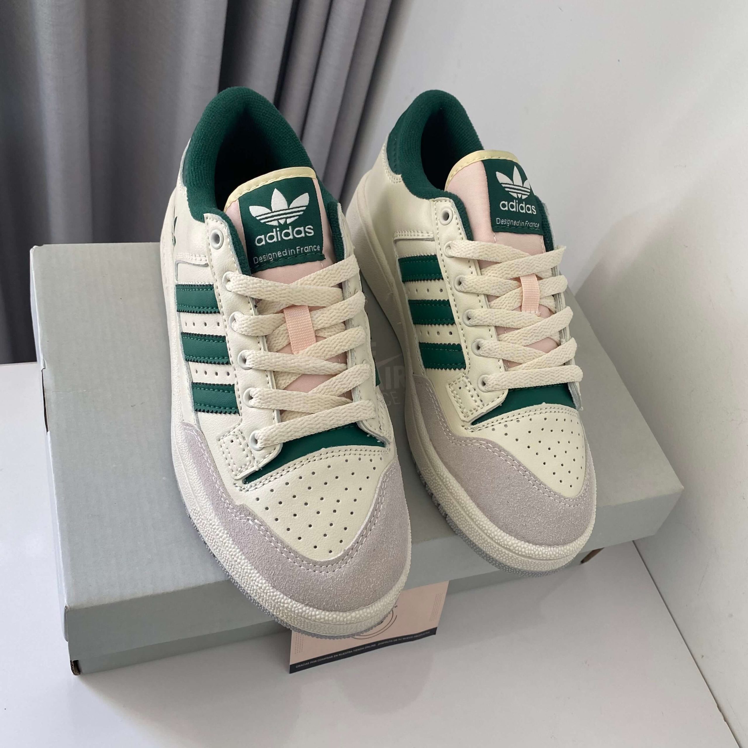 Adidas Centennial 85 Low Beige-Verde3